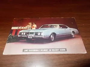 Oldsmobile Delmont 88 1967 sedán navideño postal publicitaria - Imagen 1 de 1