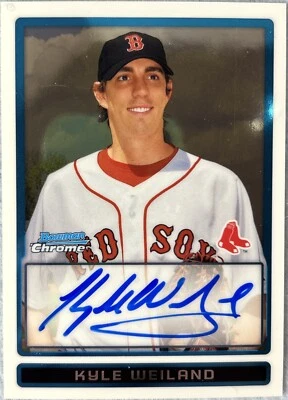 Kyle Weiland 2009 Bowman Chrome Prospects On Card Auto #BCP113 Boston Red Sox - Image 1 of 4