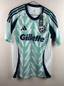 New England Revolution 2025 /26 Away Jersey Medium Adidas MLS Gillette Kit NWT - Picture 1 of 9