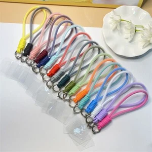 Weave Car Key Chains Nylon Wrist Style Keychain Braided Lanyard Keychain Phone - Photo 1 sur 16
