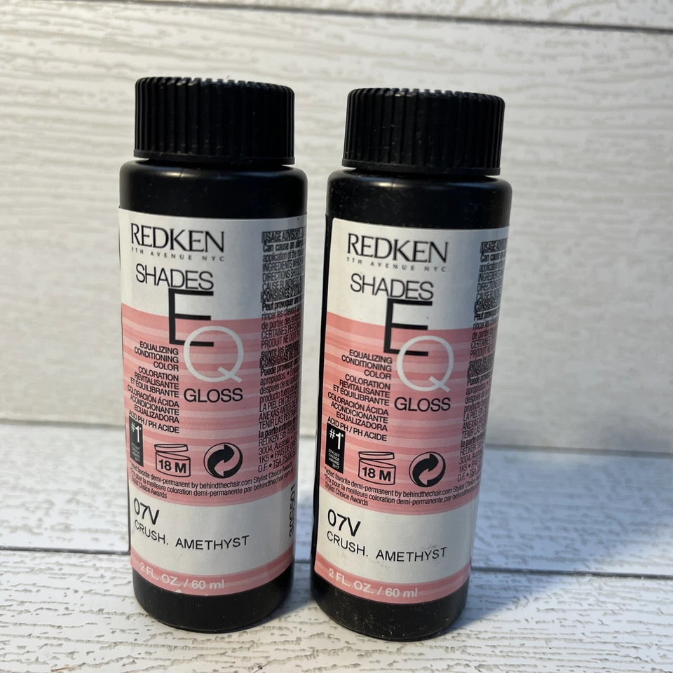 2 Redken Shades EQ -Equalizing Conditioning Color Gloss 07V CRUSH AMETHYST 2 OZ - Image 1 of 3