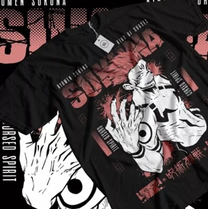 Ryomen Sukuna T-Shirt Jujustu Kaisen jujutsu kaisen Horror gift Shirt All Size - Picture 1 of 7