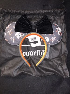 Diadema Loungefly Disney Halloween Mickey Minnie Bruja Vampiro AOP Orejas Foto 1 de 2