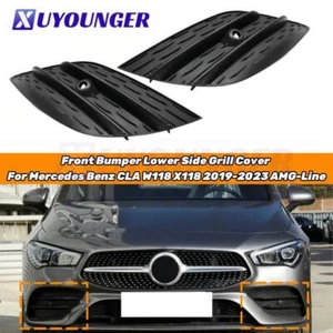 Für Mercedes CLA X118 2019-2023 AMG Frontstoßstange Nebelscheinwerfer Abdeckung - Picture 1 of 5