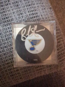 Brent Johnson Signed St Louis Blues Puck - Picture 1 of 6