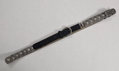 Cinturón medallón de cuero sintético negro talla M/L nuevo sin etiquetas Foto 1 de 4