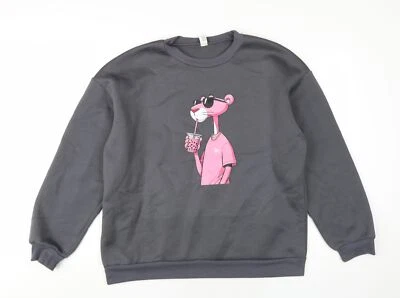 Pink Panther Mens Grey Polyester Pullover Sweatshirt Size L - Image 1 of 4