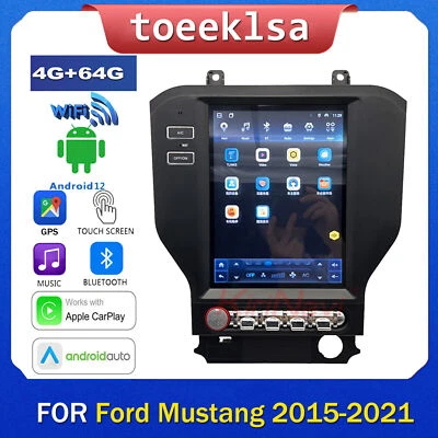 10.4" Car Radi Android Tesla Screen GPS Navigation for Ford Mustang 2015-2021 - Image 1 of 4