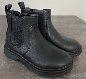 Cat & Jack - Girls Zita Boots - Black Size 13 - New - Picture 1 of 6