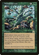 MTG - Weird Harvest - Onslaught - X1 - (MP) - FREE SHIPPING