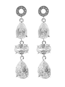 💖🌟Helen's Heart 5923 Crystal Swarovski Crystal Drop Earrings🌟💖 - Picture 1 of 1