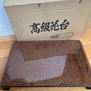 Japanese Lacquerware Bonsai stand KADAI IKEBANA Flower table Used Item - Picture 1 of 8