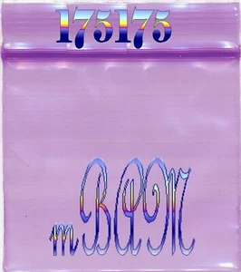 100 CONFEZIONI VIOLA 175175 Mini Borse Apple Zip 1,75x1,75" - Foto 1 di 11
