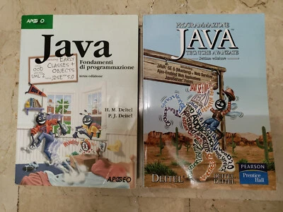 Due libri, JAVA FONDAMENTI DI PROGRAMMAZIONE e JAVA TECNICHE AVANZATE - Immagine 1 di 2