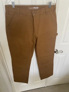 NEW Carhartt Rugged Flex Relaxed Fit Duck Utility Work Pants Mens 35x32 BN-3334 - Picture 1 of 5