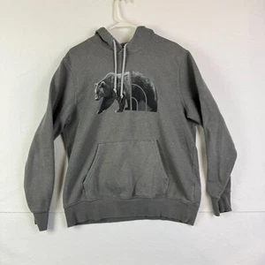 The North Face Hoodie Sweater Mens Large Gray California State Bear - Picture 1 of 16