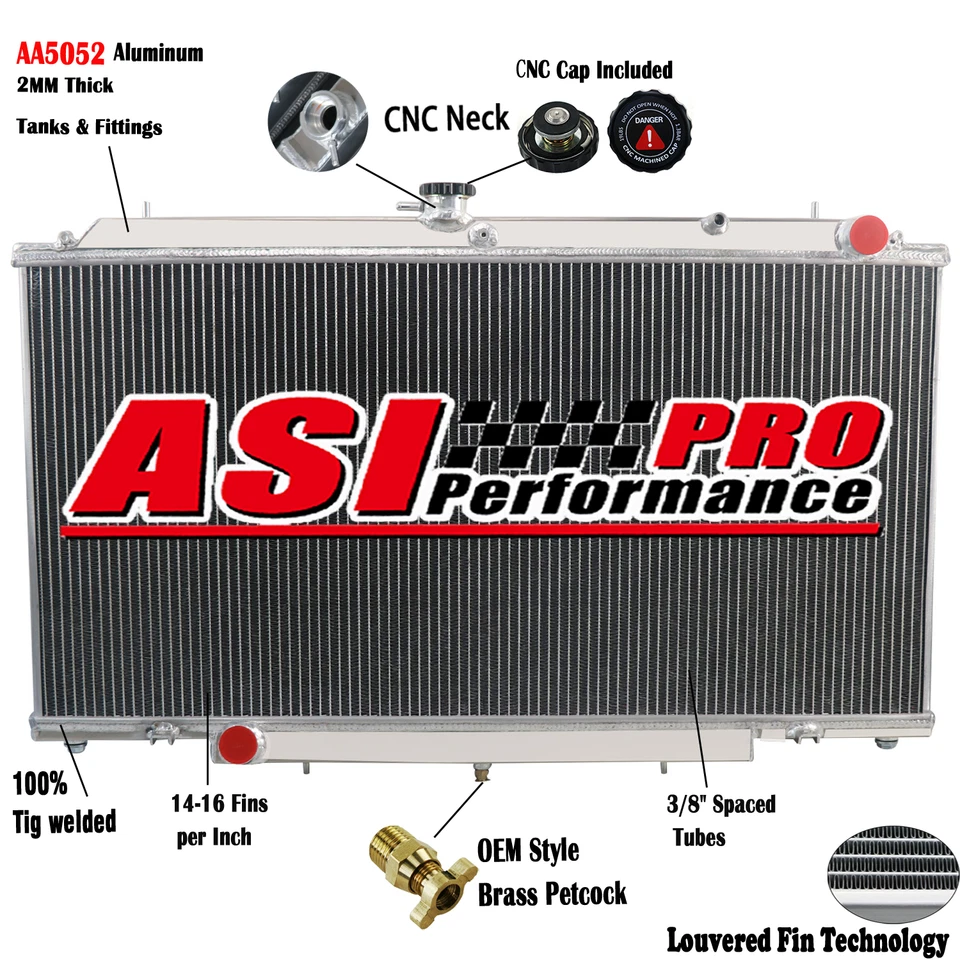 3ROW Radiator Fit 1999-2013 Nissan Patrol Y61 GU ZD30 CR RD28 97-00 Petrol MT - image 1 of 4