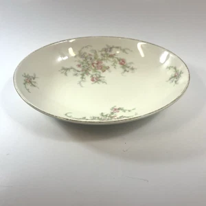 Taylor Smith Taylor China Oval Servierschale Floral Goldrand 8"x6,5" Vintage - Bild 1 von 11
