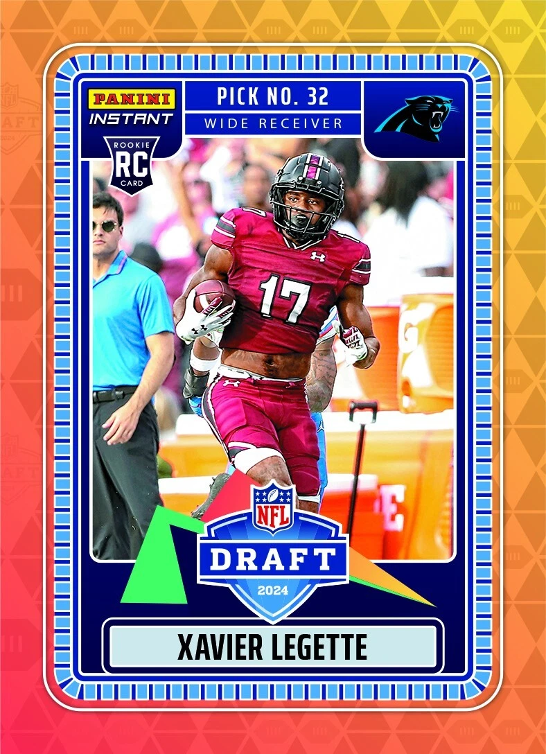 2024 NFL Panini Instant NFL DRAFT NIGHT #18 XAVIER LEGETTE PANTHERS PRESALE
