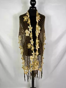 EGON VON FURSTENBERG Scialle Sciarpa Foulard Donna Lana Grande Woman Stole Shawl - Bild 1 von 3