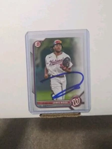 James Wood Signed IP 2022 Bowman Draft Paper Nationals Rookie Rc Auto Autograph - Picture 1 of 2