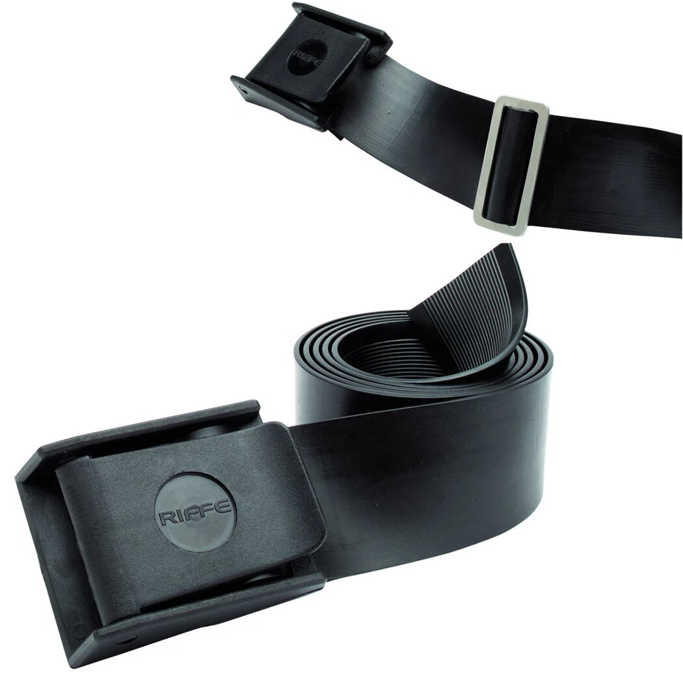Riffe Rubber Weight Belt With Buckle for Freediving and Spearfishing Black