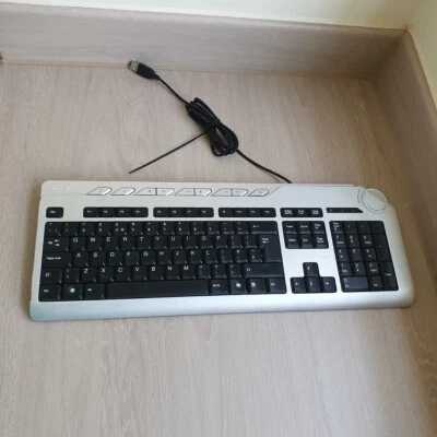 Acer SK-9625 Black & Silver Slim Wired USB 5-V English QWERTY(Standard) Keyboard - Image 1 of 4