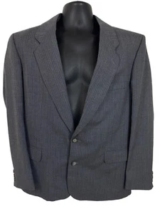 Pierre Cardin Grey Pinstriped  Mens Sports Jacket Blazer Size 107  SH Wool Blend - Picture 1 of 10