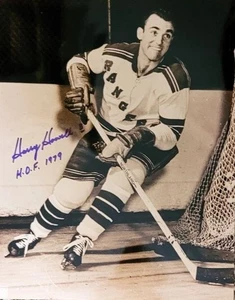 Signed 11x14 HARRY HOWELL "HOF 79"  New York Rangers Autographed  Photo - COA - Picture 1 of 1