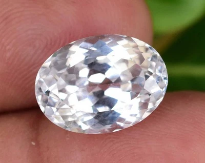 Zafiro Montana blanco natural 11,00 quilates ovalado certificado AGL piedra preciosa suelta rara Foto 1 de 4