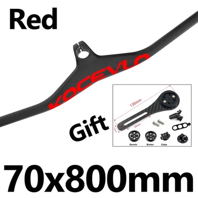 Manillar MTB de carbono con vástago 28,6 mm ángulo de manillar integrado -17 grados Foto 1 de 4