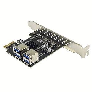 Carte D'Extension USB3.2 GEN1 PCIE 4 Ports USB-A 5 Gbit/S Adaptateur de Car8692 - Photo 1/7