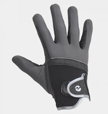 BUSSE Schwarz/Grau M Reithandschuh Lia - Bild 1 von 2