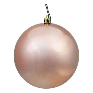 Vickerman 2.4" Plastic Ball Ornaments in Shiny Rose Gold (Set of 24) - Picture 1 of 1