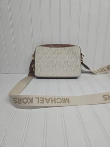 Michael Kors Large Crossbody Jet Set Logo Strap - Picture 1 of 7