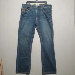 Men’s Ariat Denim 40x34 M5 Straight Fit Straight Leg Stackable Gulch Boundry Dad - Picture 1 of 14