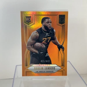 2025 Panini Donruss Elite- Raheem Sanders (RC) Orange Foil /849, Chargers - Picture 1 of 2