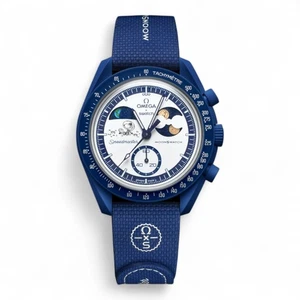 Omega x Swatch Mission to Earthphase Moonshine Gold SO33N703L Snoopy 7 ottobre - Foto 1 di 2