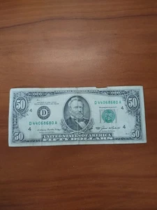 1985 $50 Fifty Dollar Bill Federal Reserve Note D Series Cleveland Ohio - Picture 1 of 10