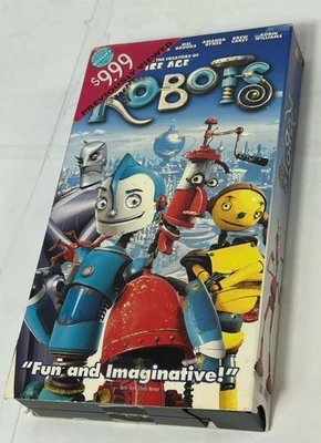 Robots VHS, 2005 Robin Williams VHS Late Release RARE - Image 1 of 4