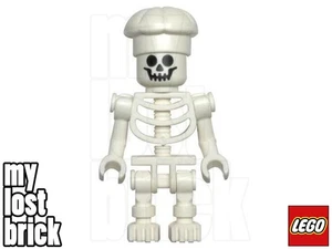 LEGO - Skelett Koch Minifigur mit Haube Hut aus Set 41375 (gen134) - NEU - Bild 1 von 9