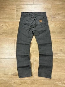 Vintage Carhartt Davies Denim Jeans Pants Gray Men’s Size 31x32 - Picture 1 of 16