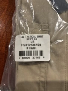 Propper® Mens Tactical Long Sleeve Shirt, Teflon Fabric, Large Regular Khaki - Picture 1 of 2