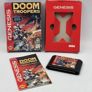 Doom Troopers (Sega Genesis, 1995) Complete CIB Tested And Working - Picture 1 of 16