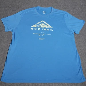 Nike Dri Fit Nike Trail T-Shirt 3XL Kurzarm Blau - Bild 1 von 6