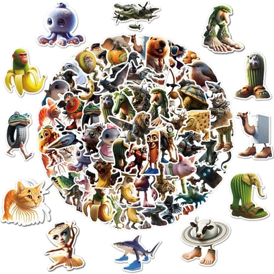 Italian Brainrot Stickers, Italian Brainrot Decorations Stickers for Water Bottl - Image 1 of 4