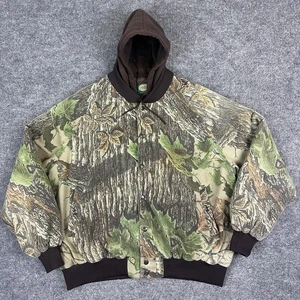 VTG Cabelas Realtree Camo Hoodie Jacket Mens XL Fits L Hunting Outdoors Camping - Picture 1 of 18