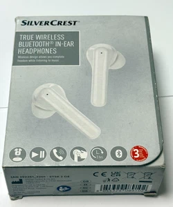 SilverCrest True Wireless Bluetooth In-Ear Kopfhörer - Weiß - IPX4 - Multibuy - Bild 1 von 1