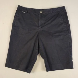 Lauren Ralph Lauren Active Shorts Solid Black Chino Women’s Size 10 Bermuda - Picture 1 of 13