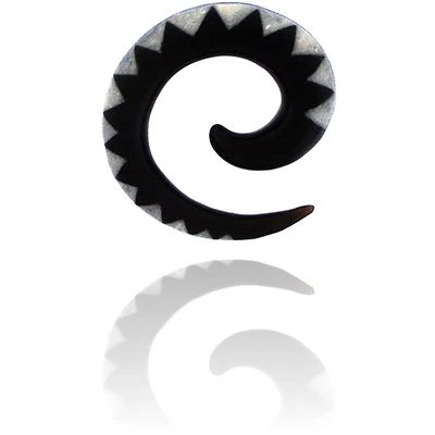 PAR DE TAPONES ESPIRALES 0g 8MM GARRAS ENCHUFE INCRUSTADO TRIBAL Foto 1 de 2